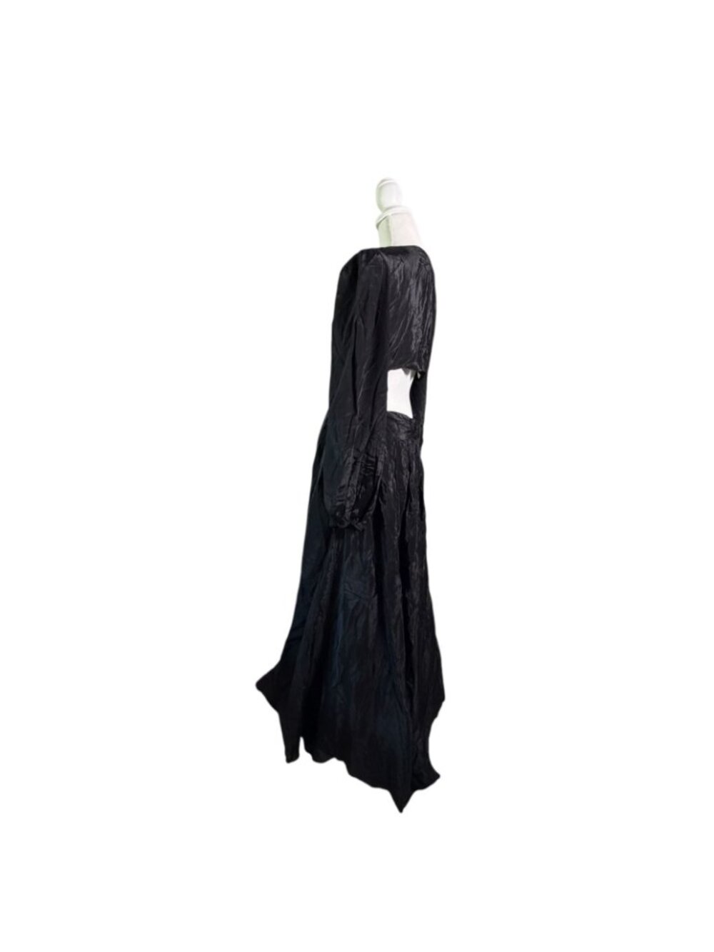 NWT Farm Rio Women's Black Cut Out Maxi Dress Sz XL Resort Yacht Boho Cocktail - Picture 3 of 16